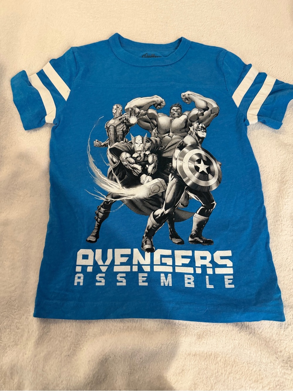 Avenger Blue Short Sleeve Avengers Graphic Tee